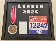 Load image into Gallery viewer, London Marathon 2026 Display Frame for Medal &amp; Number
