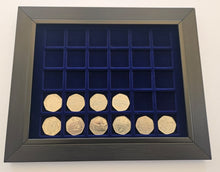Load image into Gallery viewer, Coin display Frame for 50 Pence coins