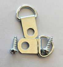 Load image into Gallery viewer, Picture Framing Standard Single D Rings Optional Screws Frame Hanging D-Rings