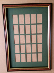 Mounting & Framing Kit for 25 Cigarette Cards (Non Standard Layout)