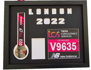 London Marathon 2024 Display Frame for Medal & Number