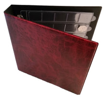 Load image into Gallery viewer, Coin Storage Album in wine red