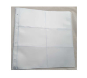 Large 6 up Postcard Album for storing and Displaying Postcards