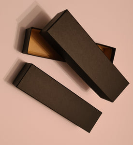 Black Cardboard Storage Boxes (Pack of 2 Boxes)