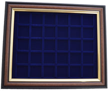 Load image into Gallery viewer, Coin display frame for 50 pence coins Brown &amp; Gold