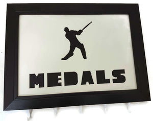 Medal Hanger with Cricketer Image