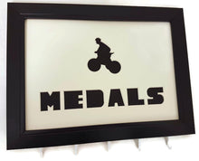 Load image into Gallery viewer, Medal Hanger for Cycling Medals with Bicycle Cut out