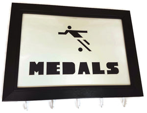 Medal Hanger Frame for Footballer Medals with Football Image