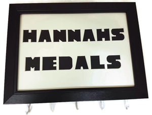 Medal Hanger frame for Hannah's Medals