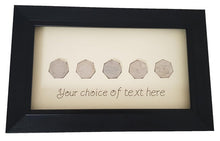Load image into Gallery viewer, Personalised Coin Display Frame for United Kingdom 50 Pence pieces