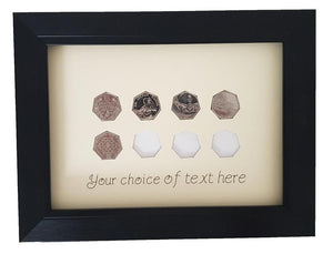 Personalised Coin Display Frame for United Kingdom 50 Pence pieces