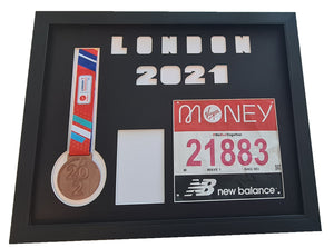 London Marathon 2021 Display Frame for Medal & Number