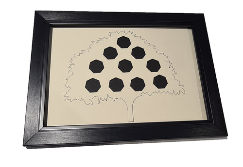 Money Tree 50 Pence Coin Display Frame
