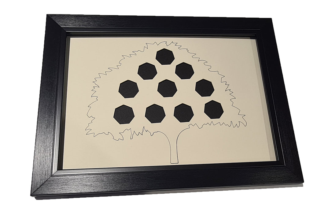 money tree coin holder Money Tree 50 Pence Coin Display Frame – Robinhooddirect