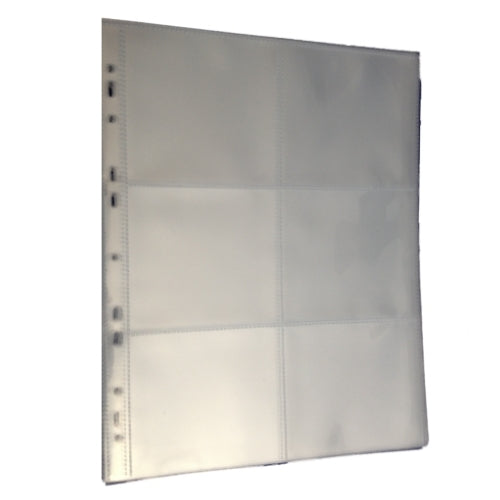 Multi Punched Album Pages 6 Pocket Trade Cards (Pack of 10)