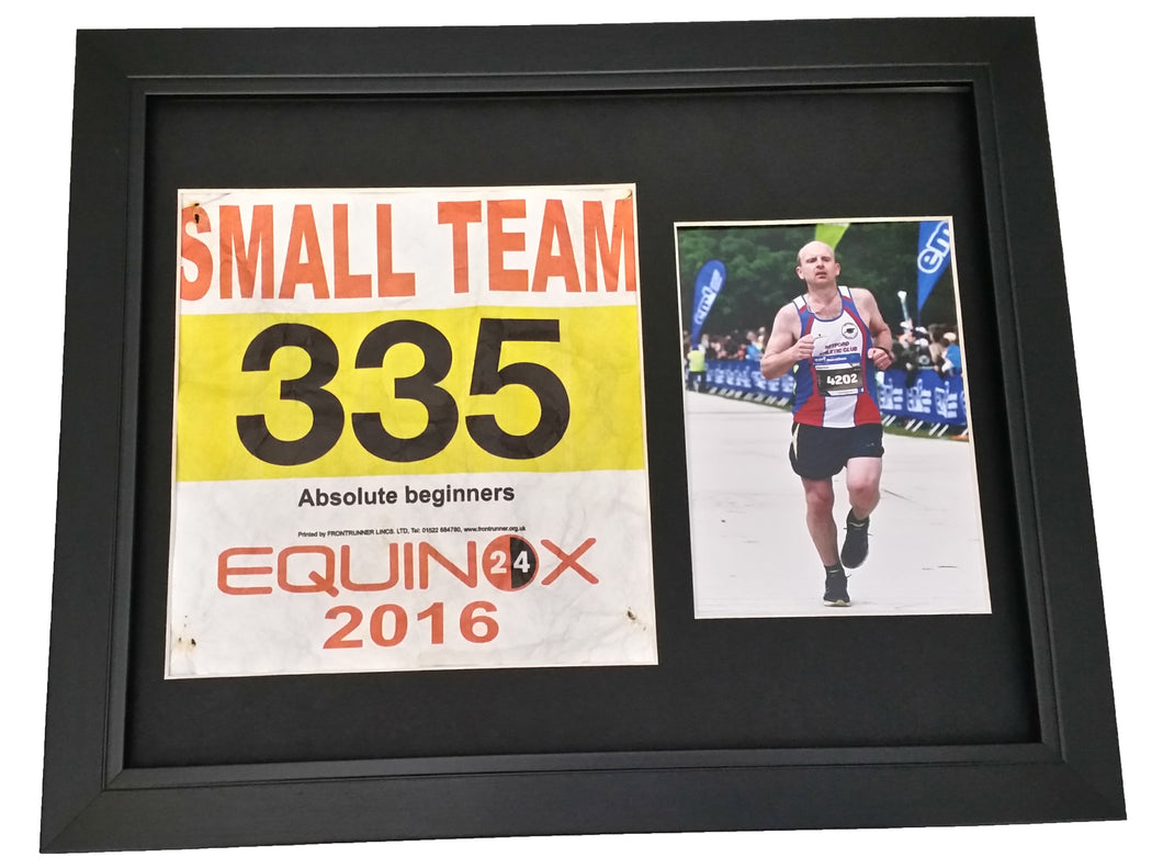 Race Number & Photo Presentation Frame