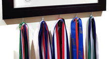 Load image into Gallery viewer, Bottom of Medal Hanger Frames showing where medals go