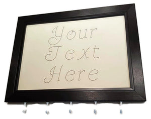 Medal Hanger frame showing Your Text Here in calligraphy style writing