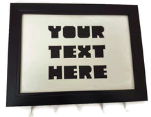 Load image into Gallery viewer, Medal Hanger frame showing Your Text Here