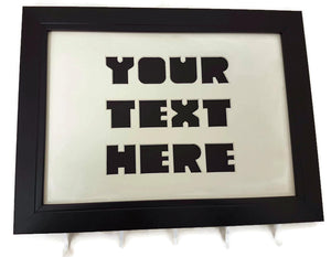 Medal Hanger frame showing Your Text Here